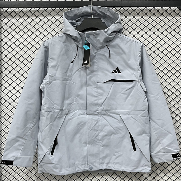 25/26ＡＤ Grey Thin Assault  Hooded Windbreaker #H004