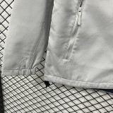 25/26 RK906 White Thickened Assault Stand Collar Windbreaker (立领加厚冲锋衣）