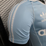 25/26 RMA Retro Edition BlueClover Retro Casual Style Player Version Soccer Jersey