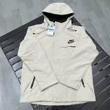 25/26 NK Khaki Thin Assault  Hooded Windbreaker #H001