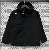25/26 DESCENTE Black Thin  Assault  Hooded Windbreaker #H002