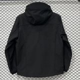 25/26  Archaeopteryx Black Thickened Assault  Hooded Windbreaker#RK1101 (加厚冲锋衣）