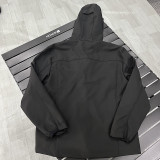 25/26  Archaeopteryx Black Thickened Assault  Hooded Windbreaker#RK1101 (加厚冲锋衣）