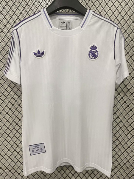 25/26 RMA Retro Editio White Fans Soccer Jersey