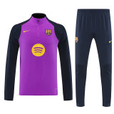 25/26  BAR Purple Player VersionHalf Pull Tracksuit 球员版　