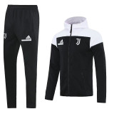 25/26 JUV Black hoodedJacket Tracksuit