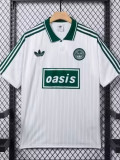 25/26 Live'25 OASIS White & Green With No25 Tour Soccer Jersey#带25号