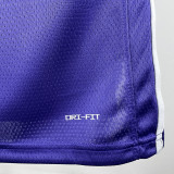 25/26 LAKERS JAMES #23 Purple Flying Man Top Quality Hot Pressing NBA Jersey(圆领）