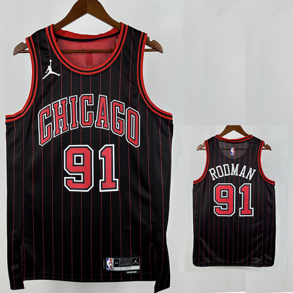 25/26 BULLS RODMAN # 91 Flying Man Limited Edition Top Quality Hot Pressing NBA Jersey