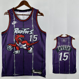25/26 Raptors CARTER # 15 Purple Retro Edition Top Quality Hot Pressing NBA Jersey