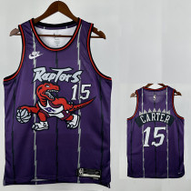 25/26 Raptors CARTER # 15 Purple Retro Edition Top Quality Hot Pressing NBA Jersey