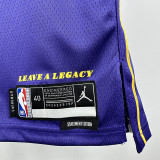 25/26 LAKERS DONCIC #77 Purple Flying Man Top Quality Hot Pressing NBA Jersey(圆领）
