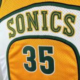07/08 Thunder DUR ANT # 35 YellowＲetro Edition Top Quality Hot Pressing NBA Jersey