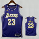 25/26 LAKERS JAMES #23 Purple Flying Man Top Quality Hot Pressing NBA Jersey(圆领）