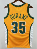 07/08 Thunder DUR ANT # 35 YellowＲetro Edition Top Quality Hot Pressing NBA Jersey