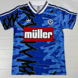 1993/1994 Schalke 04 Home  Retro  Soccer Jersey