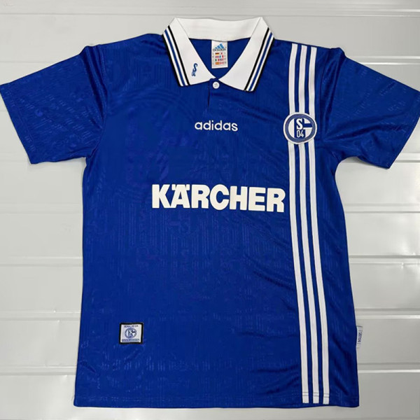 1996/1997 Schalke 04 Home  Retro  Soccer Jersey