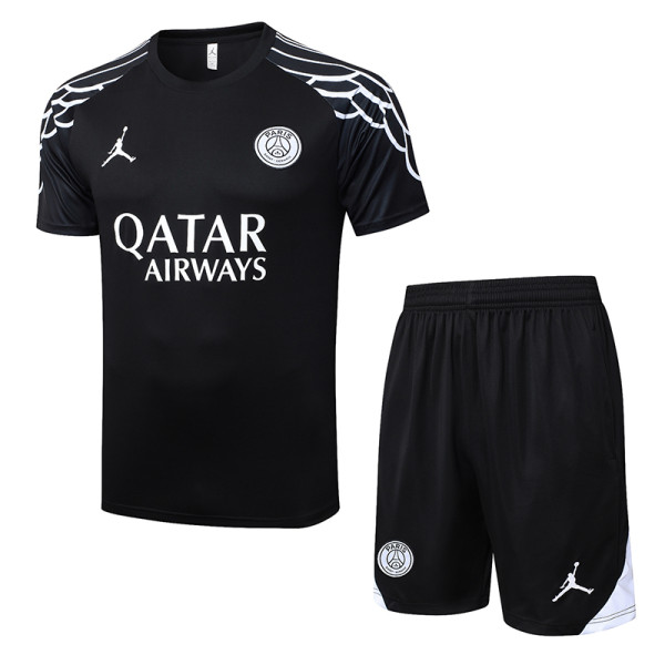 25/26 PSG Jordan Edition Black inkjet Training Short Suit #D25187