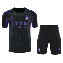 25/26 RMA Black Team Logo Training Short Suit