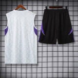 25/26 RMA White Team Logo Tank top and shorts suit
