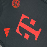 25/26 Bayern Black & Orange Tank top and shorts suit