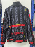 25/26 Man Utd Black Embroidery Retro windbreaker