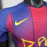 25/26 BAR Home Player Version Soccer Jersey(play新广告)