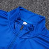 25/26 Al Hilal Blue Ｋids Half Pull Tracksuit #E25169(半拉链、童装)