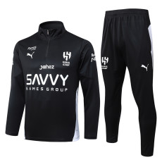 25/26 Al Hilal Black Half Pull Tracksuit #B2598(半拉链)