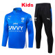 25/26 Al Hilal Blue Ｋids Half Pull Tracksuit #E25169(半拉链、童装)