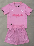 25/26 Palermo Home Kids Soccer Jersey(广告版)