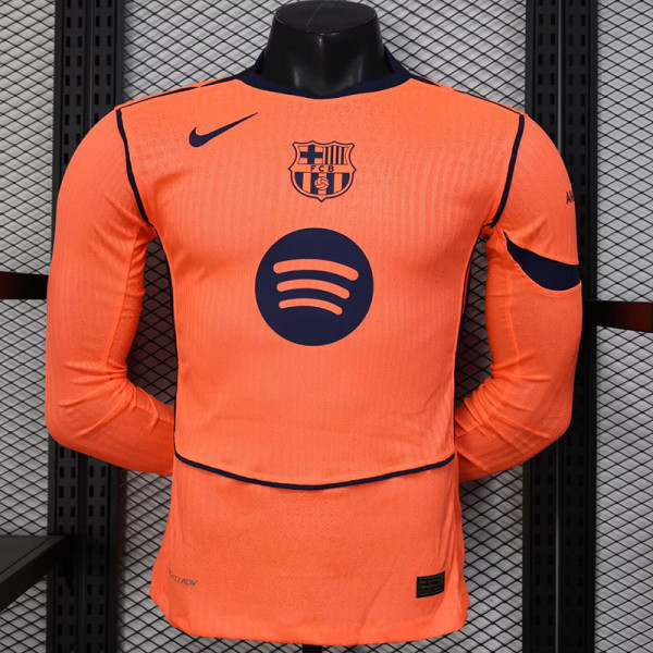 25/26 BAR Third Long Sleeve Player Version Soccer Jersey