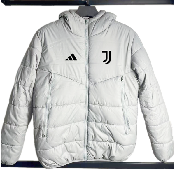 JUV Grey Hooded Cotton Coat 棉衣