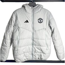 Man Utd Grey Hooded Cotton Coat 棉衣