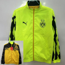 25/26 Dortmund Fluorescent Green&Yellow Double Sided Windbreaker (双面风衣)