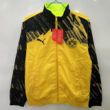 25/26 Dortmund Fluorescent Green&Yellow Double Sided Windbreaker (双面风衣)