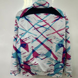 25/26 BAR Blue &White Puzzle Double Sided Windbreaker (双面风衣)