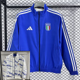 25/26 Italy White & Blue Double Sided Windbreaker (双面风衣)