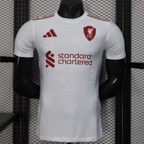 25/26 LIV Team Logo White Player Version Soccer Jersey
