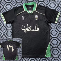25/26 Palestine Arabic Special Edition Black &Ｇreen No#17 Fans Soccer Jersey(绿领)