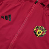 25/26 Man Utd Red Hooded Windbreaker Tracksuit