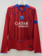 25/26 PSG Third  Long Sleeve Fans Soccer Jersey