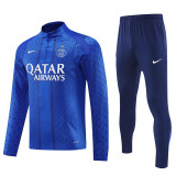 25/26 PSG Blue Ｇrid Half Pull Tracksuit (半拉链)