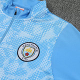 25/26 Man City Sky Printing Half Pull Tracksuit  (半拉链)