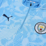 25/26 Man City Sky Printing Half Pull Tracksuit  (半拉链)