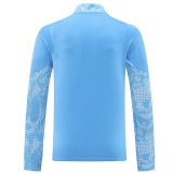 25/26 Man City Sky Printing Half Pull Tracksuit  (半拉链)