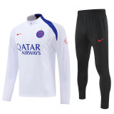 25/26 PSG White Half Pull Tracksuit (半拉链)