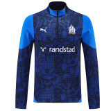 25/26 Marseille Royal Blue Half Pull Tracksuit  (半拉链)