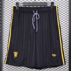 25/26 Man Utd Black Casual Player Version Shorts Pants