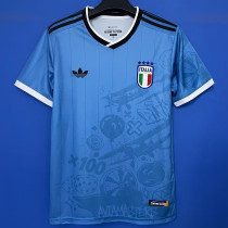 25/26 Italy Game Edition Blue Fans Soccer Jersey